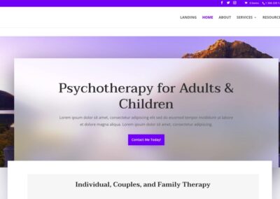 M&D Digital Advertising - Psychotherapy for Adults Website